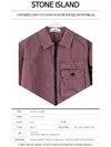 20FW 7315107WN V0145 Wappen Pocket Zip-up Shirt Jacket Purple Men's Jacket TEO - STONE ISLAND - BALAAN 2