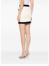 24 CREAM KNIT BOW MINI SKIRT RS24152SKC - SELF PORTRAIT - BALAAN 5