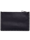 Rockstud Clutch Stampa Alce MY2P0565VAP 0NO Black - VALENTINO - BALAAN 4