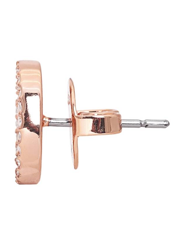 Miller Crystal Stud Earrings Rose Gold - TORY BURCH - BALAAN 4