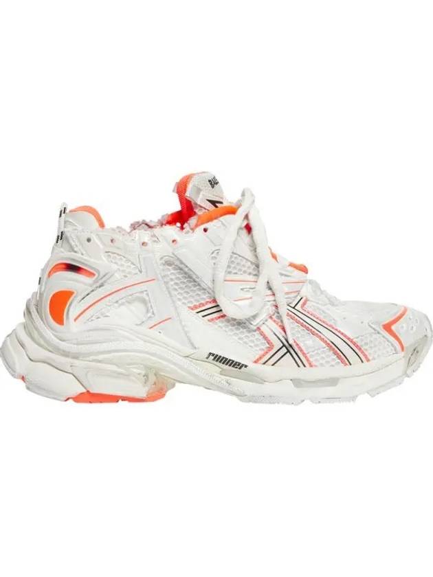 Runner Low-Top Sneakers White Orange - BALENCIAGA - BALAAN 2