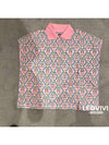 Women's T-Shirt Canoe Print Polo Neck Short Sleeve T-Shirt Rose Pop 36 H3E4602DB7I36 - HERMES - BALAAN 4