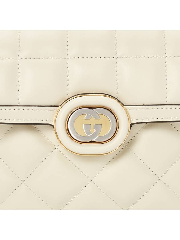 Women's Deco Mini Quilted Leather Shoulder Bag White - GUCCI - BALAAN 9