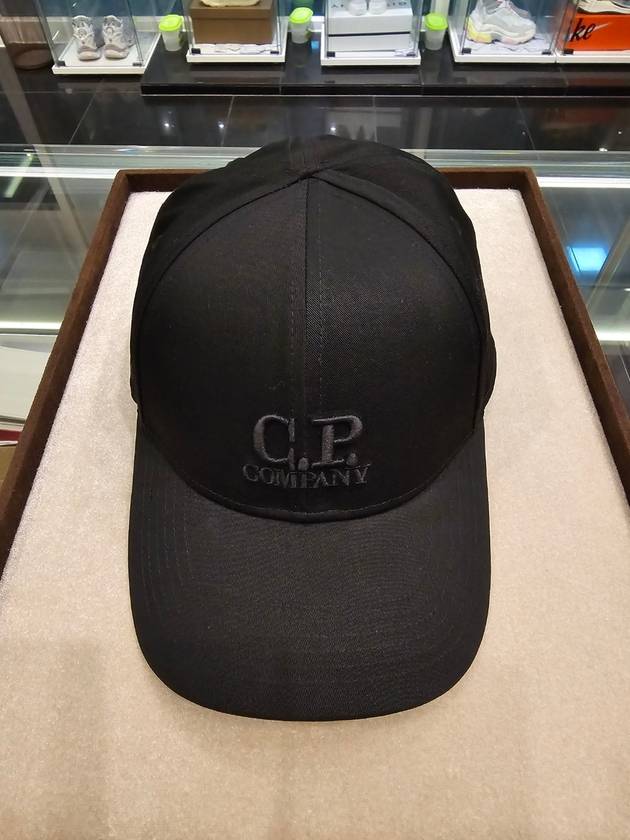 Embroidered Logo Ball Cap Black - CP COMPANY - BALAAN 2