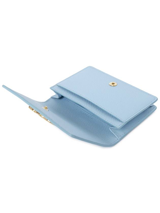 Ferragamo Gancini Women s Card Wallet 22 0371 SKY BLUE 0774993 - SALVATORE FERRAGAMO - BALAAN 4