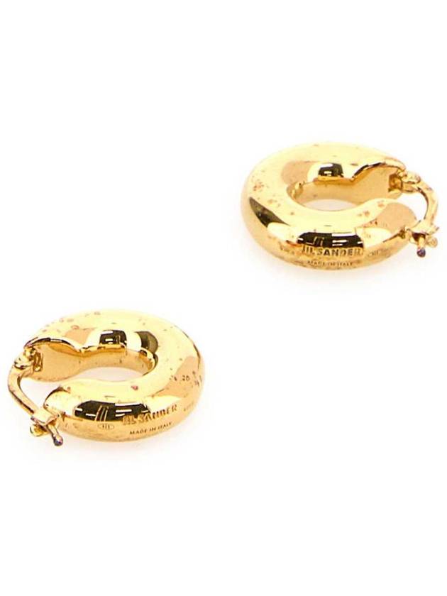 Classic Round Earrings Gold - JIL SANDER - BALAAN 3