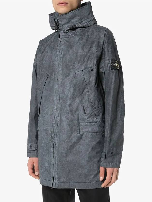 Men's Logo Wappen Membrana 3L Hooded Jacket Black - STONE ISLAND - BALAAN 4