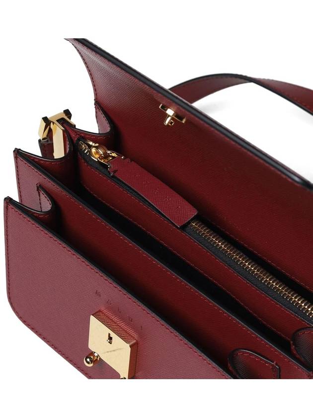 Trunk East West Shoulder Bag Wine - MARNI - BALAAN 4