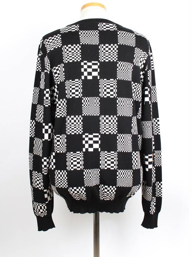 Distorted Damier crew neck knit XL - LOUIS VUITTON - BALAAN 4