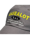 Lettering logo ball cap gray - CASEALOT - BALAAN 5