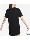 NSW Essentials Shirt Short Dress Black - NIKE - BALAAN 4