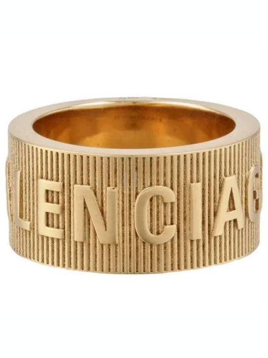 logo force stripe ring gold - BALENCIAGA - BALAAN 2