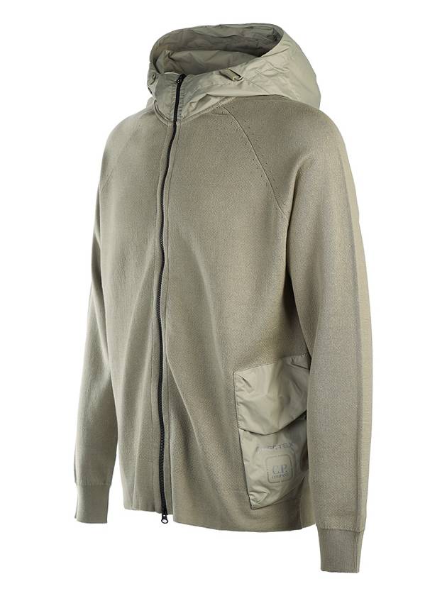 Metropolis Series Zip-Up Hoodie Silver Sage - CP COMPANY - BALAAN 3