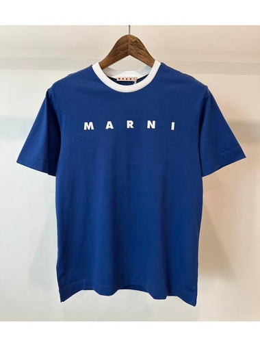 Kids T Shirt M01228 M00L9 0M850 Blue 8 14Y - MARNI - BALAAN 1