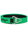 Logo Triangle Buckle Belt Green - BOTTEGA VENETA - BALAAN 3