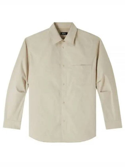 Taku Oversized Shirt Jacket Beige - A.P.C. - BALAAN 2