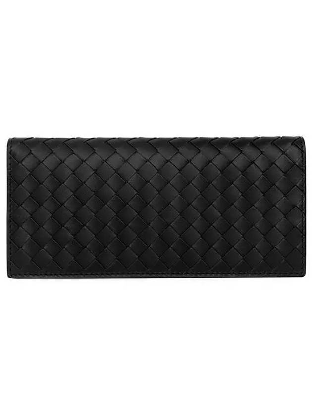 Intrecciato Continental Long Wallet Black - BOTTEGA VENETA - BALAAN 2