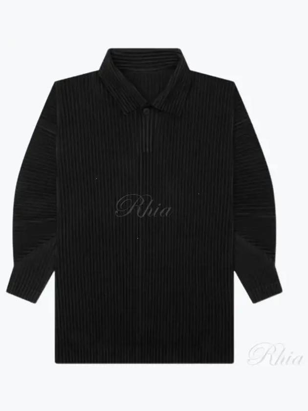 MC January Polo Shirt Black - ISSEY MIYAKE - BALAAN 2