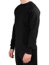 Back Big Logo Cotton Sweatshirt Black - Y-3 - BALAAN 4