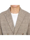 Men's Double Breasted Cardigan Beige - RVR LARDINI - BALAAN 7