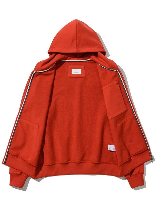 Heavy hooded zip-up red - UJBECOMING - BALAAN 4