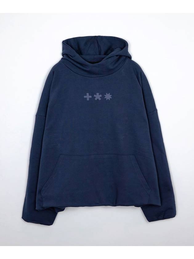 Symbol Logo Sweat Hoody in Navy - MYDEEPBLUEMEMORIES - BALAAN 1