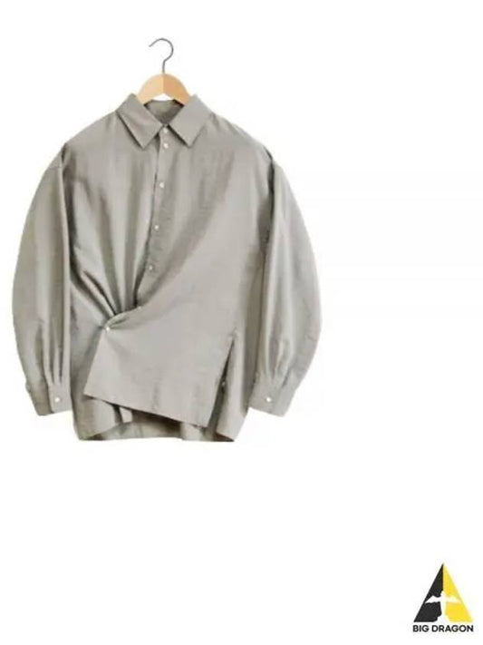 Twisted Long Sleeve Shirt Grey - LEMAIRE - BALAAN 2