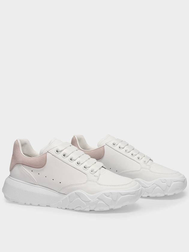 Court Trainers Suede Tab Low Top Sneakers White - ALEXANDER MCQUEEN - BALAAN 3