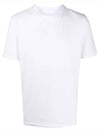 Men's Back Stitch Round Neck Short Sleeve T-Shirt White - MAISON MARGIELA - BALAAN 2