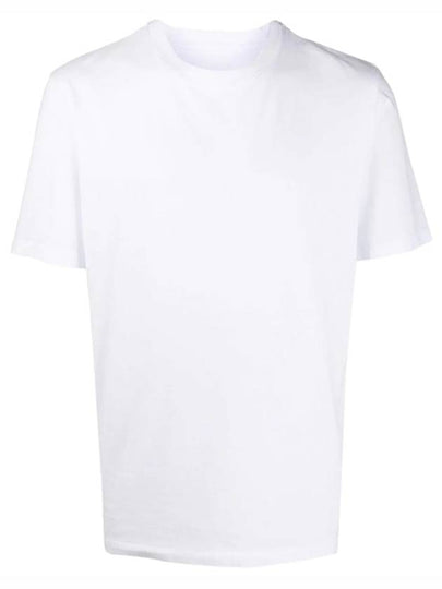 Men's Back Stitch Round Neck Short Sleeve T-Shirt White - MAISON MARGIELA - BALAAN 2