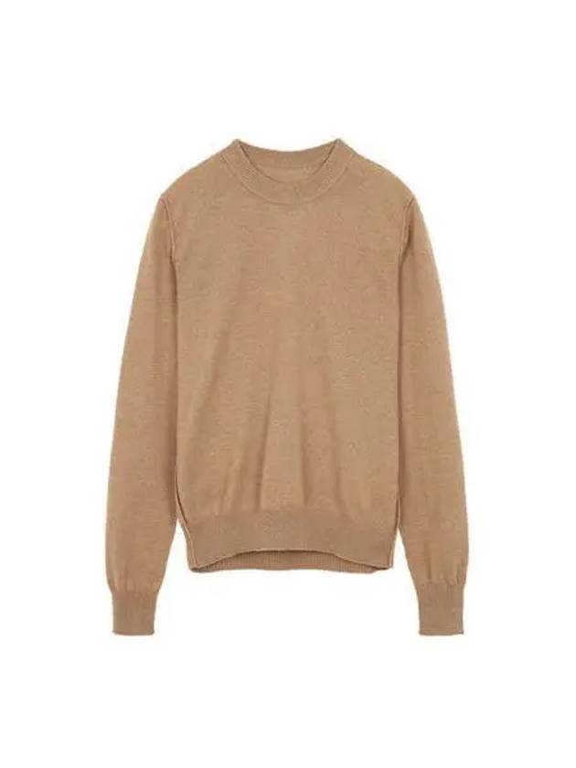 Women s Signature Stitch Piping Detail Cashmere Knit Beige SI0HA000 - MAISON MARGIELA - BALAAN 1