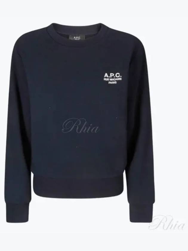 Rue Madame Cotton Sweatshirt Navy - A.P.C. - BALAAN 2