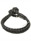 Intrecciato Double Weaving Bracelet Black - BOTTEGA VENETA - BALAAN 3