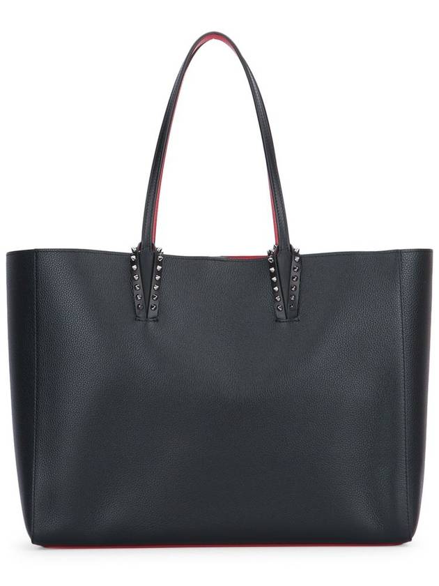 Christian Louboutin Cavata Large Soft Calf Leather Tote Bag Black - CHRISTIAN LOUBOUTIN - BALAAN 2