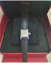 Women s Tank Must Small Leather Watch Silver Black - CARTIER - BALAAN 2