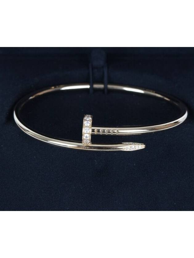 Just Ankleu Diamond Nail Bracelet Yellow Gold No 15 - CARTIER - BALAAN 4