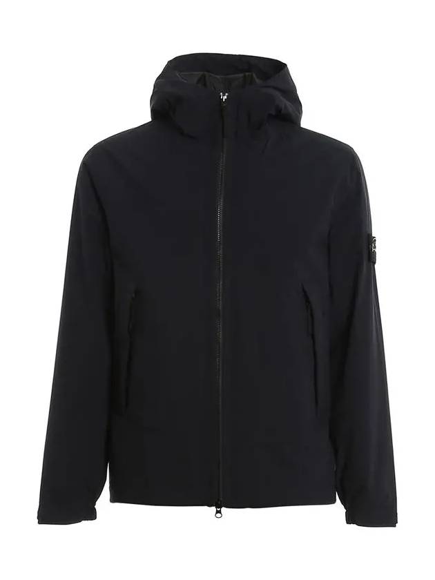 Primaloft Insulation Soft Shell-R Hooded Jacket Navy - STONE ISLAND - BALAAN 3