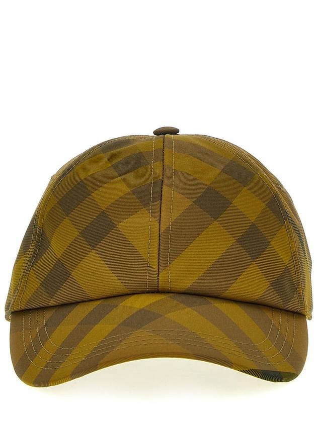 Check Base Ball Cap Yellow - BURBERRY - BALAAN 2