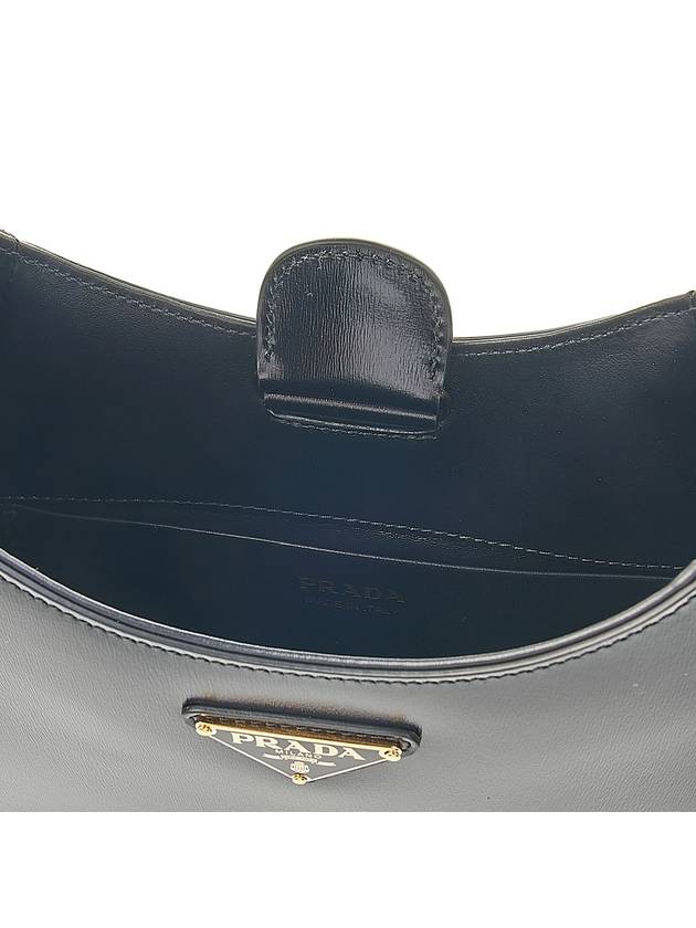 Medium Leather Shoulder Bag Black - PRADA - BALAAN 10