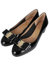 Vara Bow Patent Pumps Black - SALVATORE FERRAGAMO - BALAAN 3