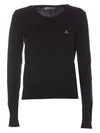 ORB Logo Knit Top Black - VIVIENNE WESTWOOD - BALAAN 2