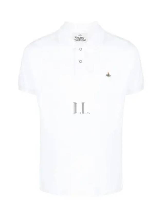 Embroidered Logo Classic Polo Shirt White - VIVIENNE WESTWOOD - BALAAN 2