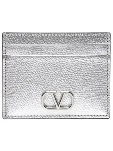 Logo Signature Metallic Card Case - VALENTINO - BALAAN 1