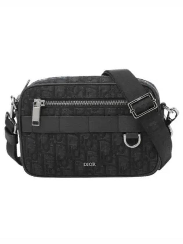 Safari Mini Oblique Jacquard Messenger Bag Black - DIOR - BALAAN 2