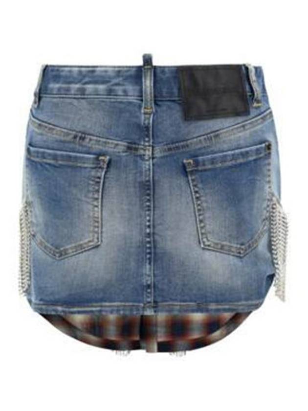 Denim Skirt S75MA0910S30789 470 BLUE - DSQUARED2 - BALAAN 5