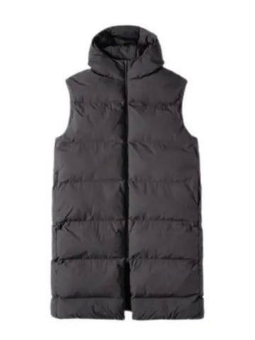 HAZAN SNW 1024 BLACK Women s Hooded Long Padded Vest Coat - STUDIO NICHOLSON - BALAAN 1