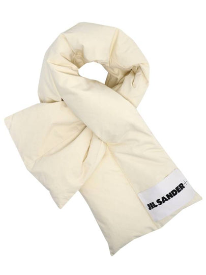 Logo Patch Down Muffler Light Beige - JIL SANDER - BALAAN 2