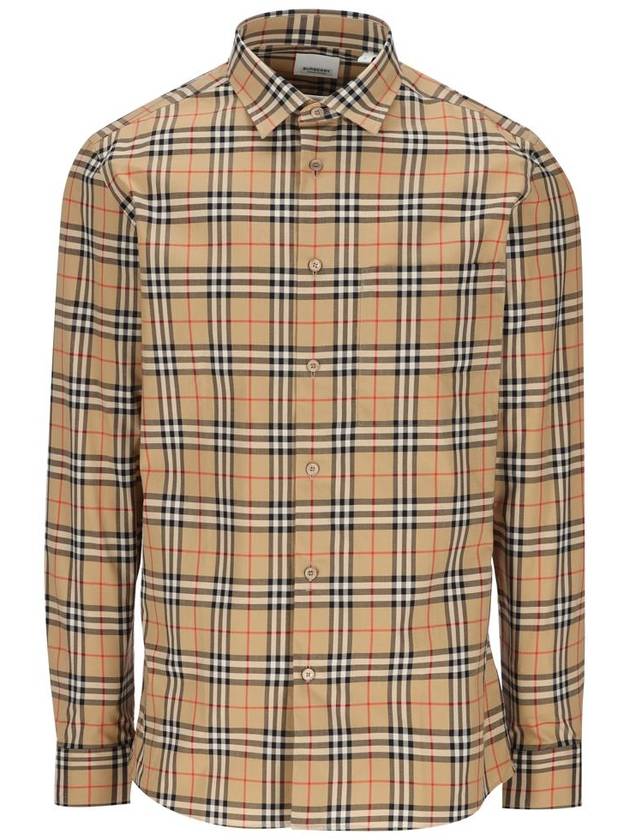 Vintage Check Pattern Long Sleeve Shirt Beige - BURBERRY - BALAAN 2