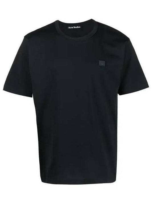 Face Logo Crew Neck Short Sleeve T-Shirt Black - ACNE STUDIOS - BALAAN 2