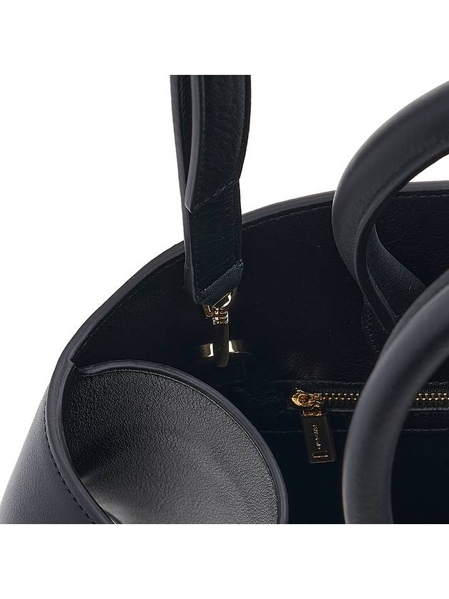 Hug Small Tote Bag Black - SALVATORE FERRAGAMO - BALAAN 9